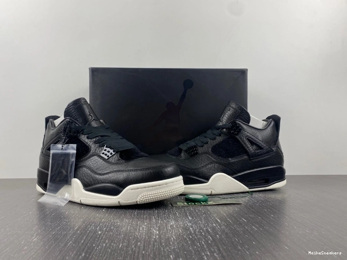 MaikeSneakers Retro Black Hair Pony 4 819139-010 Jordan 0801
